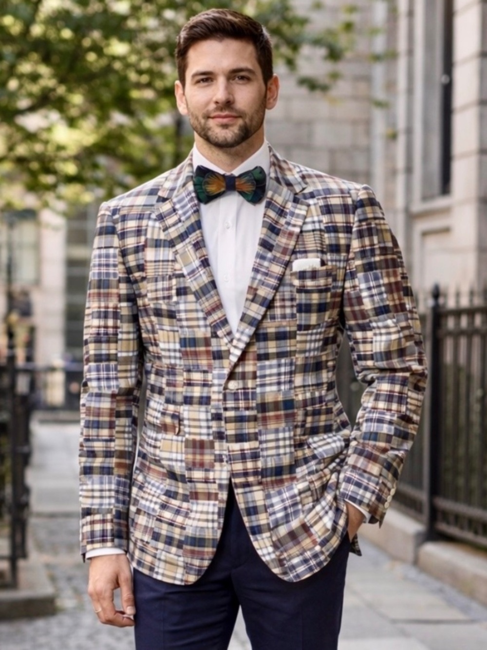 Jos. A. Bank Madras Sportcoat Size 40 R - Picture 2 of 3